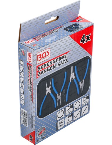 Set 4 pezzi pinze per anelli elastici...