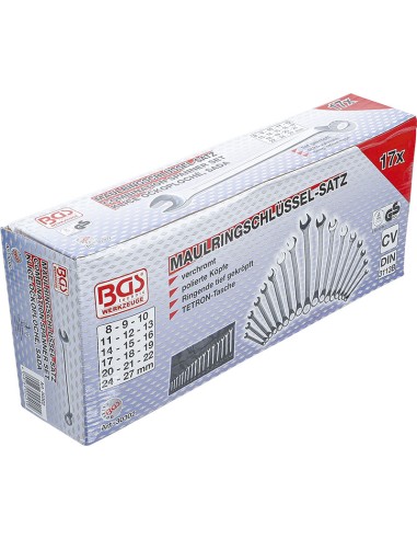 Set 17 pezzi chiavi combinate bocca...