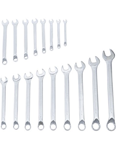 Set 17 pezzi chiavi combinate bocca...