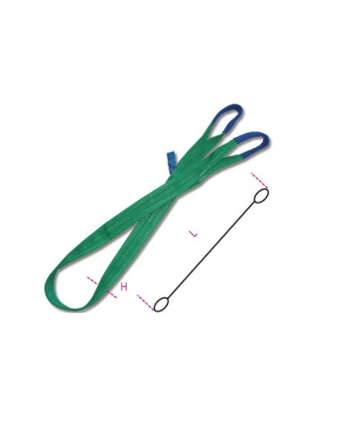 Braca per sollevamento 2t verde ROBUR...