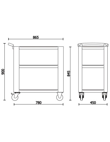 Carrello porta utensili BETA C51