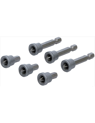 Set 6 pezzi inserti att. 1/4" con...