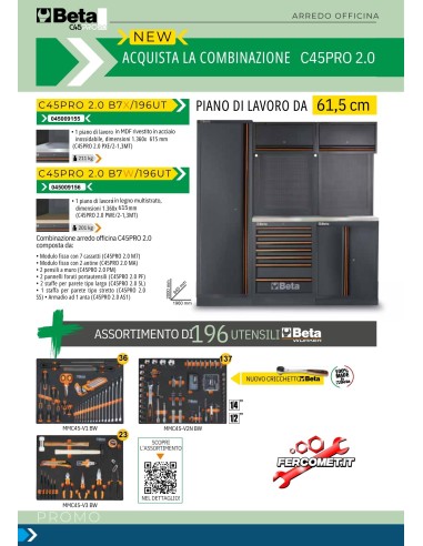 Arredo officina BETA C45PRO 2.0 +...
