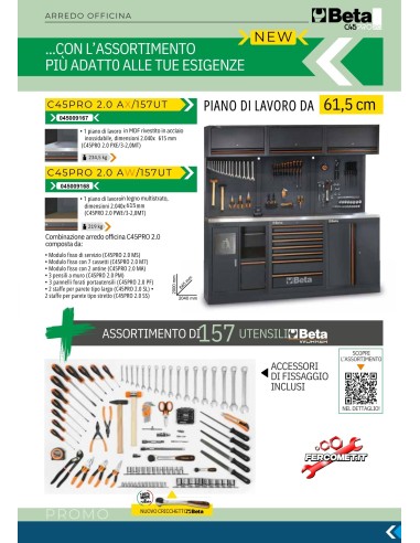 Arredo officina BETA C45PRO 2.0 +...