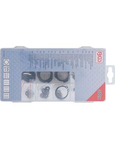 Kit 300 pezzi anelli elastici Seeger...