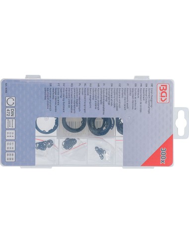 Kit 300 pezzi anelli elastici Seeger...